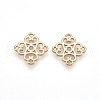 Brass Connector Charms KK-T074-55G-1