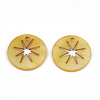 Natural Freshwater Shell Pendants SHEL-R022-02G-2