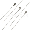 10Pcs 304 Stainless Steel Cable Chain Necklaces Set for Men Women NJEW-YW0001-06-1