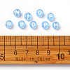 Transparent Cornflower Blue Acrylic Beads TACR-YW0001-08D-6
