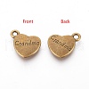 Mother's Day Tibetan Style Alloy Pendants TIBEP-5408-AB-FF-2