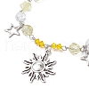 Glass Beaded Bracelets BJEW-JB11610-02-3