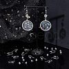 Unicraftale 200Pcs Eco-Friendly Plastic Earring Hooks with 304 Stainless Steel Round Beads STAS-UN0036-30-3