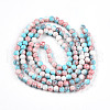 Baking Painted Glass Beads Strands DGLA-N003-6mm-C03-3