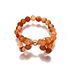 3Pcs Natural Gemstone Rings RJEW-TA00204-3