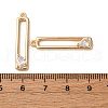 Brass Micro Pave Clear Cubic Zirconia Pendants KK-Z112-35G-3