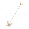 3Pcs Butterfly Acrylic & Alloy Musical Note Guitar Charm Bookmark AJEW-JK00381-4