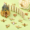 20Pcs 4 Colors Alloy Enamel Pendants ENAM-YW0001-91-4