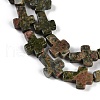Natural Unakite Beads Strands G-I369-A08-02-4