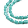 Opaque Solid Color Glass Beads Strands GLAA-N052-02-A09-3
