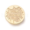 Golden Tone Wax Seal Brass Stamp Heads AJEW-U008-02G-05-2
