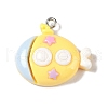 Ocean Theme Opaque Resin Pendants RESI-S403-02H-1