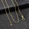 925 Sterling Silver Box Chain Necklaces STER-M086-03B-3
