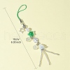 Glass & Alloy & Acrylic Mobile Straps HJEW-FS00005-4