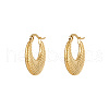 Real 18K Gold Plated 304 Stainless Steel Hoop Earrings GU2776-2-1