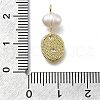 Brass Micro Pave Cubic Zirconia Pendants KK-B132-01G-02-3