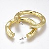 Textured Brass Stud Earrings EJEW-I250-02A-3