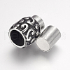 304 Stainless Steel Magnetic Clasps with Glue-in Ends X-STAS-F124-05AS-3