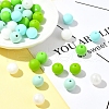 35Pcs Food Grade Eco-Friendly Silicone Focal Beads SIL-FS0001-22F-8