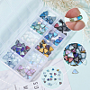 SOFPLATE 160Pcs 10 Styles Electroplate Transparent Glass Beads Strands EGLA-SP0001-21-6