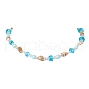 Summer Beach Natural Shell & Glass & Synthetic Turquoise Beaded Necklaces for Women NJEW-JN05247-4