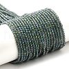 Electroplate Transparent Glass Beads Strands X-GLAA-H021-01A-FR01-1