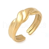 304 Stainless Steel Open Cuff Rings for Women RJEW-U060-01L-G-2
