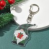 Christmas Theme Acrylic Pendant Decoration HJEW-YW00032-05-1