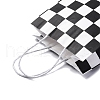 Tartan Print Paper Packing Tote Bags CARB-R001-01E-3