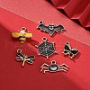 36Pcs 6 Style Light Gold Plated Alloy Pendants ENAM-ZZ0001-05-6