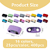 DICOSMETIC 400Pcs 16 Colors Spray Painted Non-magnetic Synthetic Hematite Beads G-DC0001-46-2