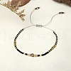 Bohemian Style Handmade Braided Friendship Bracelet with Semi-Precious Beads for Women ST6108202-1