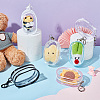   6Pcs 6 Colors Portable Travel Transparent Plastic Zipper Bags with Alloy Clasps ABAG-GA0001-29B-5
