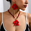 Alloy Flower Pendant Jewelry Set FS-WG6F8AE-01-2