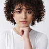 Beebeecraft 1Pc 304 Stainless Steel Figaro Chain Number Pendant Necklaces NJEW-BBC0001-28E-G-6