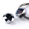 Electroplate Glass European Beads X-EGLA-S132-03C-1