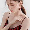 8Pcs Round 304 Stainless Steel Cabochon Setting Bracelets BJEW-AB00017-7
