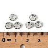 Brass Grade A Rhinestone Spacer Beads RSB028NF-10-3