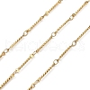 Ion Plating(IP) 304 Stainless Steel Rectangle Link Chains CHS-G025-12G-1