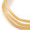 7Pcs PVD Vacuum Plating 304 Stainless Steel Wave Bangles Set for Women BJEW-A011-10B-G-3