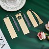 Brass Brushed Blank Bookmarks AJEW-UN0001-004-5
