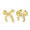 Brass Stud Earrings EJEW-D109-03G-1