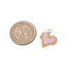 10Pcs MIYUKI Delica Glas Seed Beaded Heart Pendants PALLOY-MZ00701-3