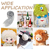 Polyester Top for Diy Hand-Decorated Artificial Wool Strip Accessories FIND-WH0170-32B-6