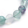 Natural Fluorite Stretch Bracelets BJEW-E373-10mm-10-01-2