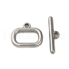 Non-Tarnish 304 Stainless Steel Toggle Clasps STAS-Q324-02P-1
