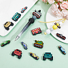 SUNNYCLUE 14Pcs 14 Styles Food Grade Eco-Friendly Silicone Focal Beads SIL-SC0001-74-4