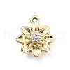 Alloy Rhinestone Pendants FIND-U026-22G-1