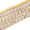 Brass Rhinestone Strass Chains CHC-T003-SS6-01C-1