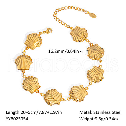 Stainless Steel Link Bracelets for Women RL7382-6-1